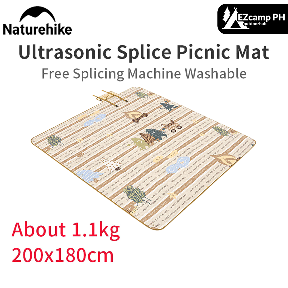 Naturehike KIDS Series Camping 1.1kg Foldable Picnic Mat Ultralight Spliceable 200 x 180 CM Ultrasonic Moisture Proof Pongee Outdoor Portable Storage Pad Nature Hike Kid