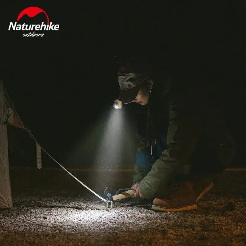 Naturehike STAR MILLET Small Camping Light Mini Clip-on Magnetic Lamp Hiking Backpacking Multifunctional Outdoor IPX4 Waterproof USB C Rechargeable Battery 1000mAh Ultralight Portable Sensor Headlamp Lantern Nature Hike