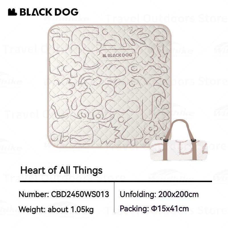 BLACKDOG Portable Ultrasonic Aluminum Picnic Mat Soft And Skin-Friendly Water-proof Moisture-Proof And Stain-Proof Mattress Sleeping Pad Blanket