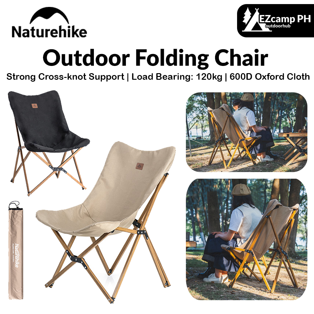 Naturehike Outdoor Folding Chair Portable Lightweight Wooden Chair Wear-resistant Light Wood Break Chair For Office Camping Beach Fishing Travel Seat