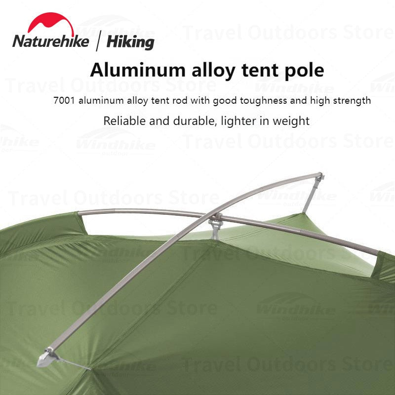 Naturehike TAGAR Series Ultralight 1.02kg Backpacking Hiking Tent 1 2 Person 20D Silicone Waterproof 4000mm Single Aluminum Pole Structure Camping