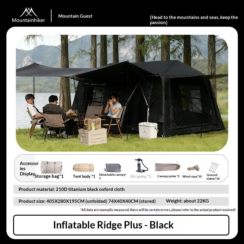 Adventure Ridge Inflatable Tent Mountainhiker RIDGE AIR 13 PLUS Inflatable Tent Cabin Style Fast Build ...
