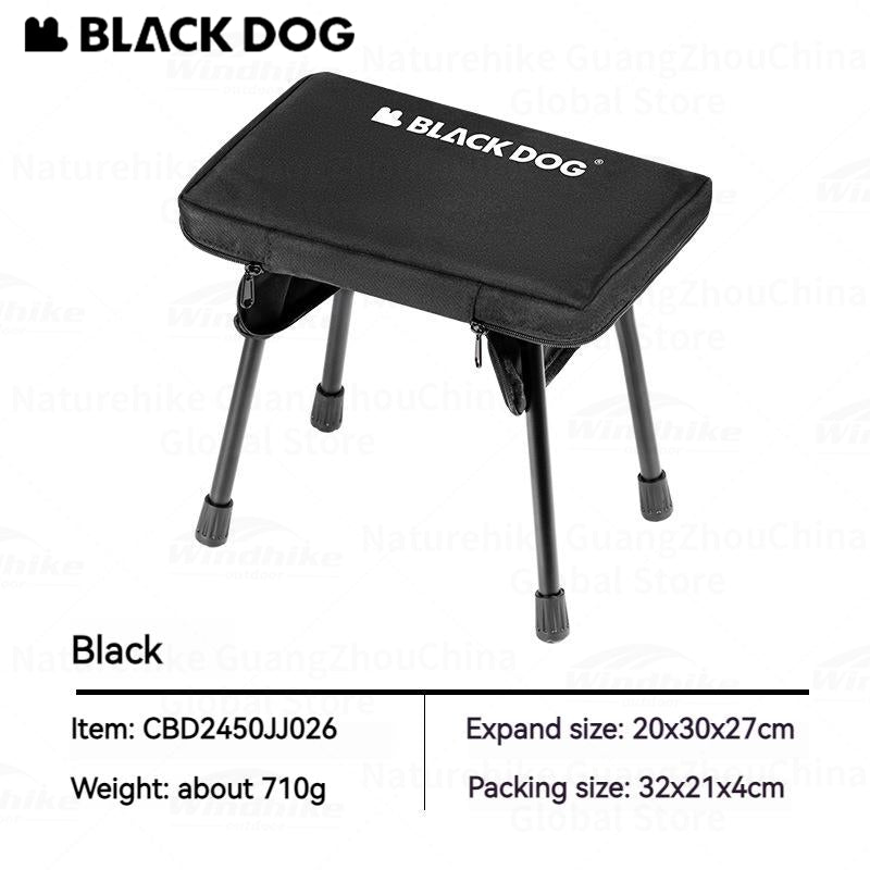 BLACKDOG Stronghold-Camping Tactical Table Stool Ultralight 2-in-1 Tactical Folding Table for Camping Hiking Travel Outdoor Picnic Fishing Compact Chair Small Stool Portable Horse Strap Aluminum Alloy Folding Desk Heavy Duty Original Black Dog