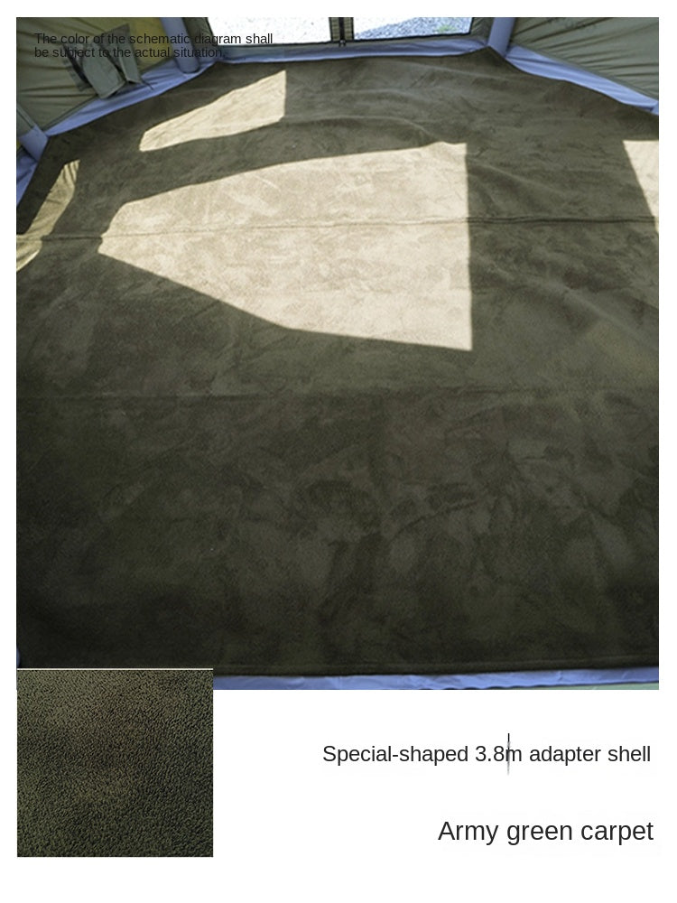 Coody Air Tent Interior Premium Carpet Mat Portable Multipurpose Tent Specific Carpet Solid Color Style Blanket Moisture-proof Cotton Yarn