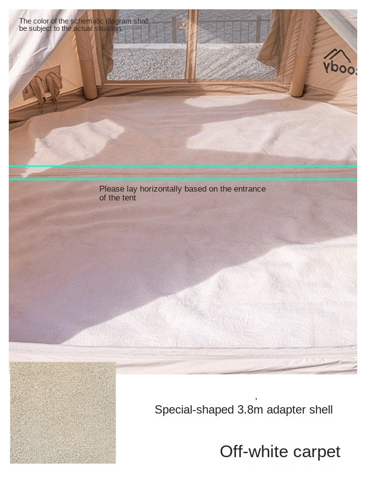 Coody Air Tent Interior Premium Carpet Mat Portable Multipurpose Tent Specific Carpet Solid Color Style Blanket Moisture-proof Cotton Yarn