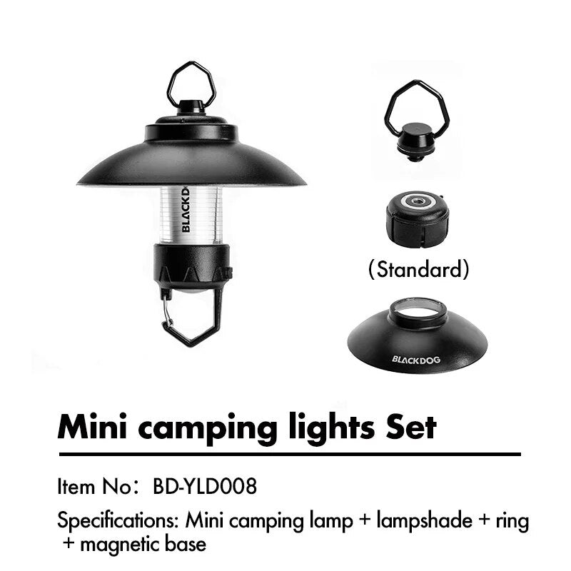 BLACKDOG by Naturehike Mini Camping LED Lantern Lamp ML4 Outdoor Tent Light up to 35h 280 Lumens IPX4 Waterproof USB Charging Flashlight