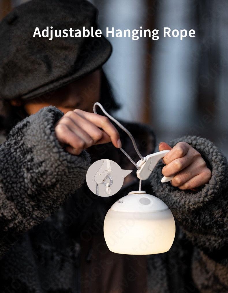 BLACKDOG by Naturehike String Hanging Atmosphere Camping LED Light Camp Ambient Lantern IPX4 Waterproof Hang Soft Lighting USB Battery Charging