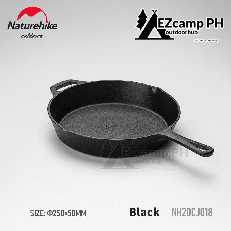 Naturehike Outdoor Cookware 2KG Cast Iron Skillet Pot Multi Purpose Camping Picnic Portable Roasting Frying Boiling Non Stick Cooking Pan