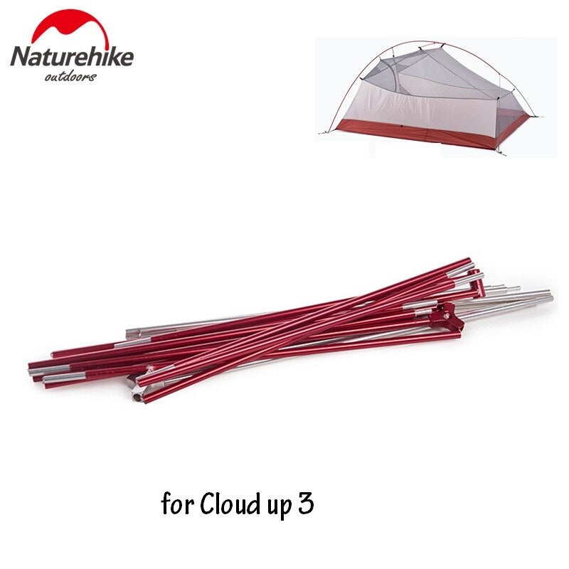 Naturehike CLOUD UP Series Replacement Tent Pole for 2022 Upgraded Version Cloud Up 1 2 3 Person Aluminum Rod Tube Nature Hike