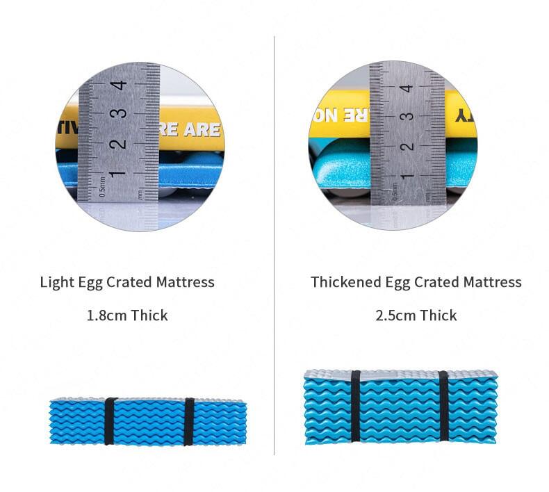 Naturehike Camping Mat Foldable 2.5CM Thickness Ultralight Egg Nest Tray Sleeping Mat Moisture Proof Foam Pad Soft Portable Tent Mat IXPE