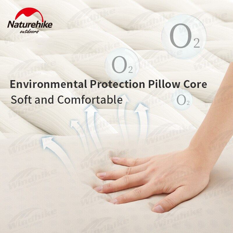 Naturehike Soft Memory Foam Sponge Pillow Portable Ultralight Thickening Slow Rebound Cushion Tent Pillow Core Camping Comfort Nap Sleep Pillows Hiking Picnic Beach Travel Original Nature Hike