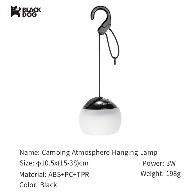 BLACKDOG by Naturehike String Hanging Atmosphere Camping LED Light Camp Ambient Lantern IPX4 Waterproof Hang Soft Lighting USB Battery Charging