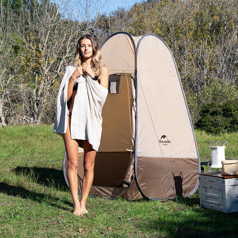 Naturehike Outdoor Auto Pop Up Shower Utility Tent for Camping Changing Clothes Portable Folding Toilet Bath Bathing Fishing Waterproof Foldable