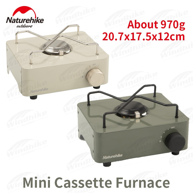 Naturehike Camping Gas Stove MINI Cassette Furnace Outdoor Camping Supplies Cooker 970g Portable Cooking Stove BBQ Picnic Burner Nature Hike