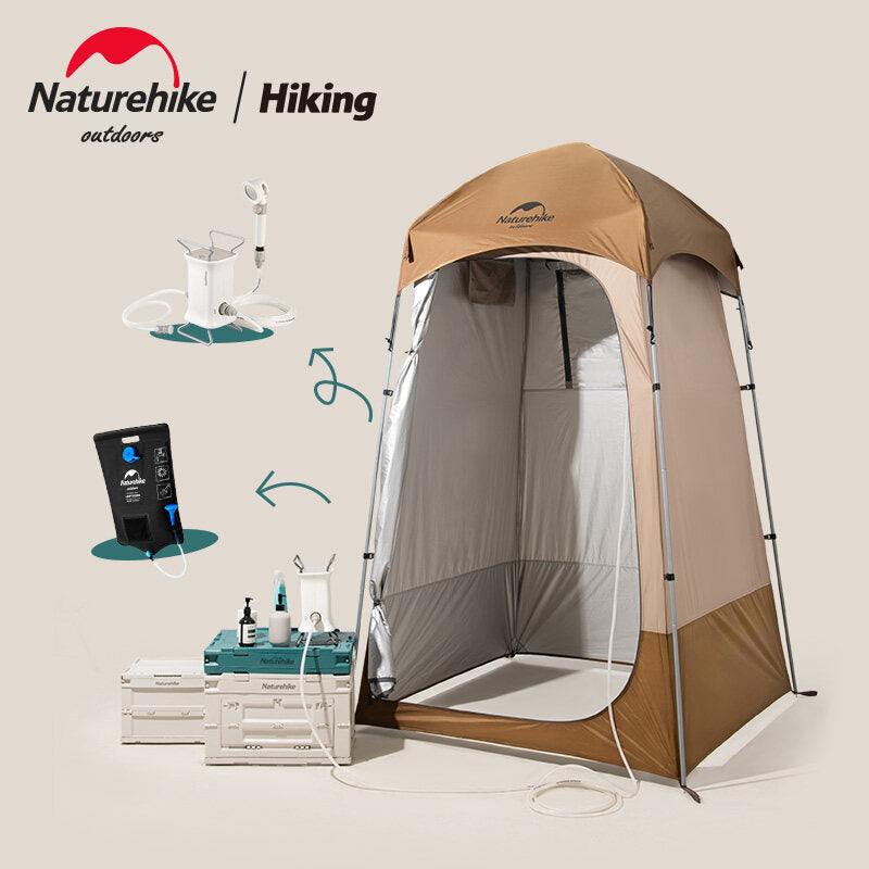 Naturehike Outdoor Shower Changing Tent 210T Sunscreen Camping Hiking Tent Portable Changing Room Tent Nature Hike Toilet Comfort Room