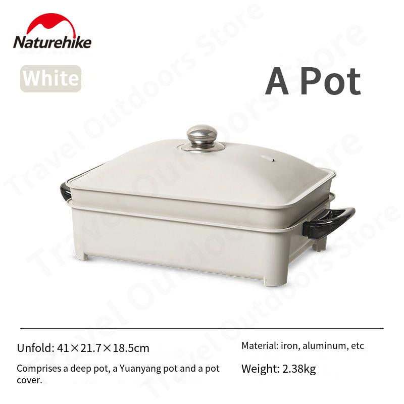 Naturehike Outdoor Portable Gas Stove Fry Roast Boil Grill Multi-Function Cooking Stove Camping Hiking Picnic Korean BBQ Furnace 2300W Butane Stove
