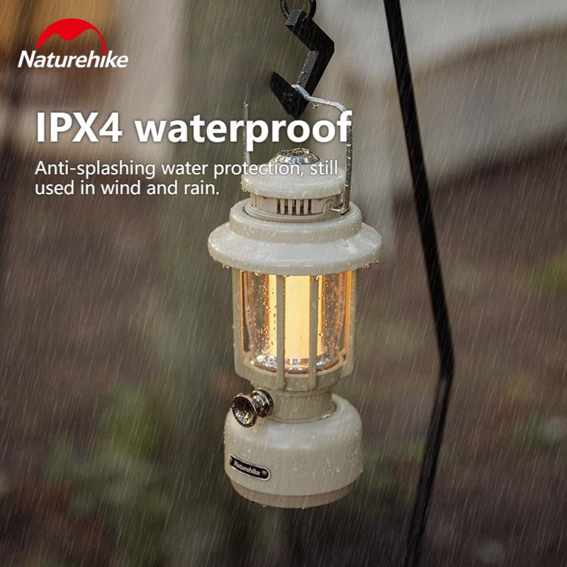 Naturehike Anti Mosquito Lantern Lamp Light IPX4 Waterproof Camping Tent Outdoor Atmosphere Ambient Lighting up to 483 Lumens LED USB Charging