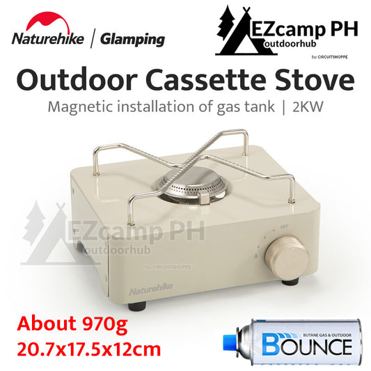 Naturehike Camping Gas Stove MINI Cassette Furnace Outdoor Camping Supplies Cooker 970g Portable Cooking Stove BBQ Picnic Burner Nature Hike