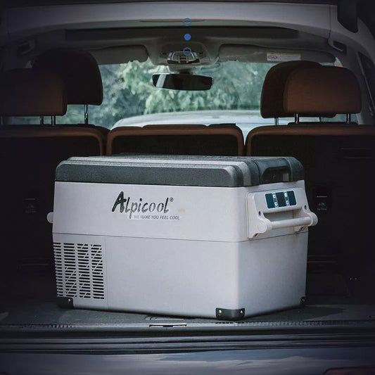 ALPICOOL CF Series 35L 45L 55L Portable Home Car Auto Refrigerator 12V DC LG Compressor Camping Fridge Freezer Cooler CF35 CF45 CF55 Cooling Ref