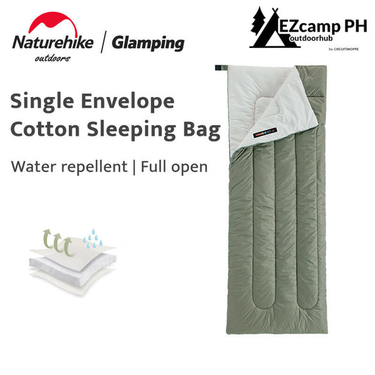 Naturehike H150 Outdoor Envelope Cotton Sleeping Bag Ultralight Portable Water Repellent Breathable Camping Sleeping Bag Nature Hike