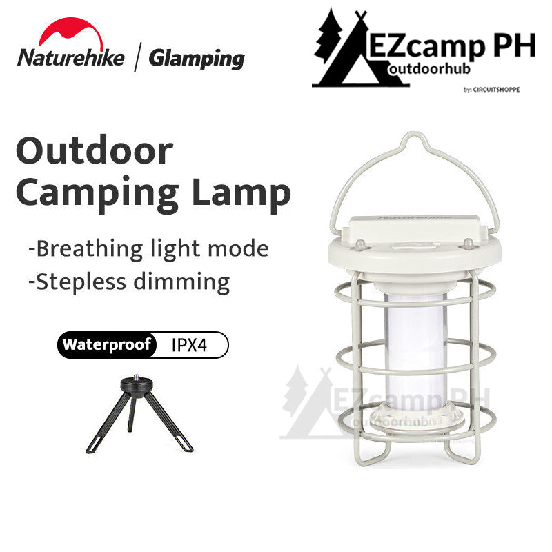 Naturehike Outdoor Camping LED Lantern  Atmosphere Light Ambient Lighting Portable Hanging Tent Lamp IPX4 Waterproof USB Charging With Tripod