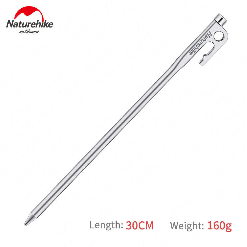 Naturehike 20 25 30 35 CM Outdoor Tent Nails Camping Accessories Ultralight 420 Stainless Steel Ground Tent Stakes Pegs Equipment 4 Sizes Peg