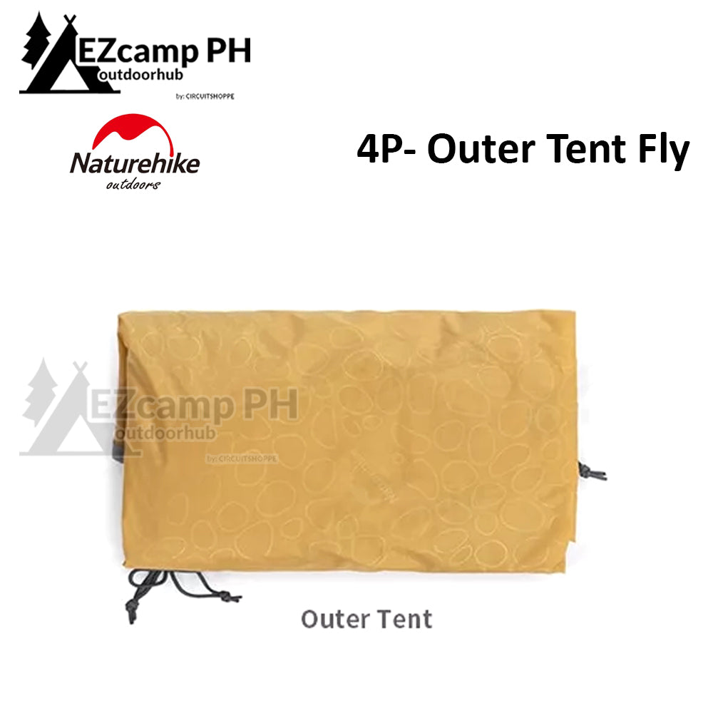 ACCESSORIES ONLY Naturehike P-SERIES 2 3 4 Person Tent Replacement Parts Inner Outer Fly Sheet Aluminum Pole Bag Peg Rope Set Professional P Series