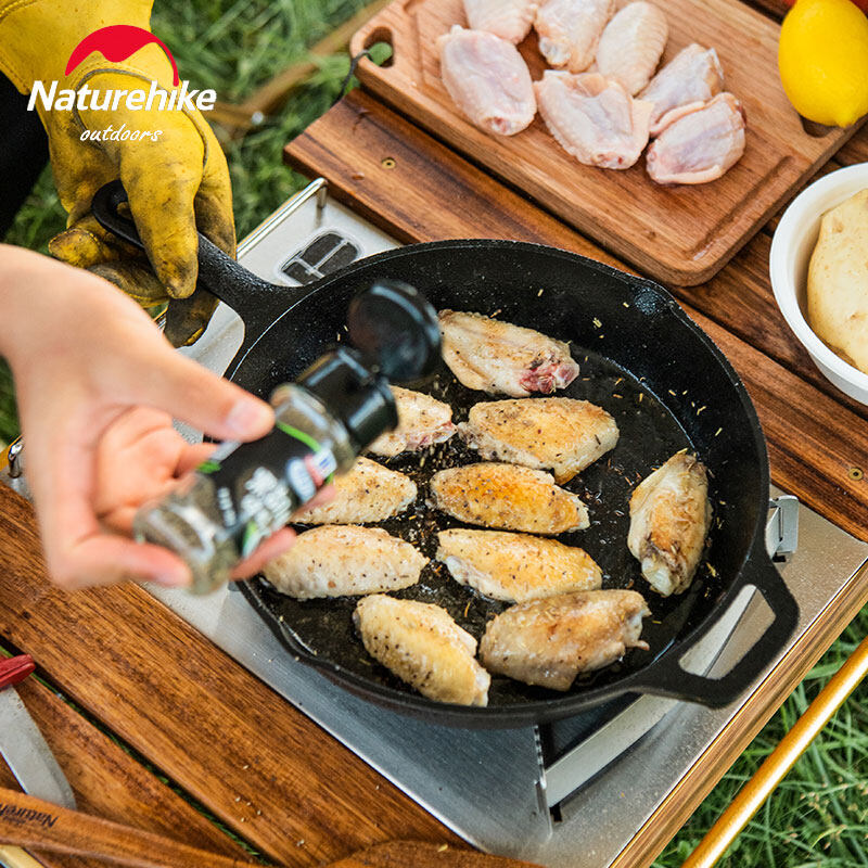 Naturehike Outdoor Cookware 2KG Cast Iron Skillet Pot Multi Purpose Camping Picnic Portable Roasting Frying Boiling Non Stick Cooking Pan