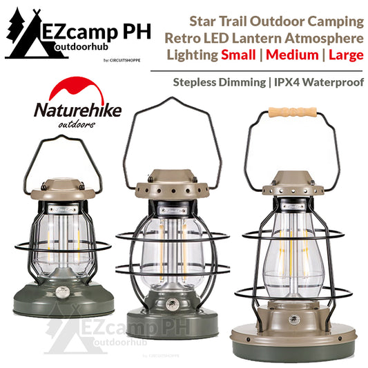 Naturehike Star Trail Outdoor Retro Camping LED Lantern Atmosphere Light IPX4 Waterproof USB Charge Lamp Ambient Tent Portable Lighting Glamping