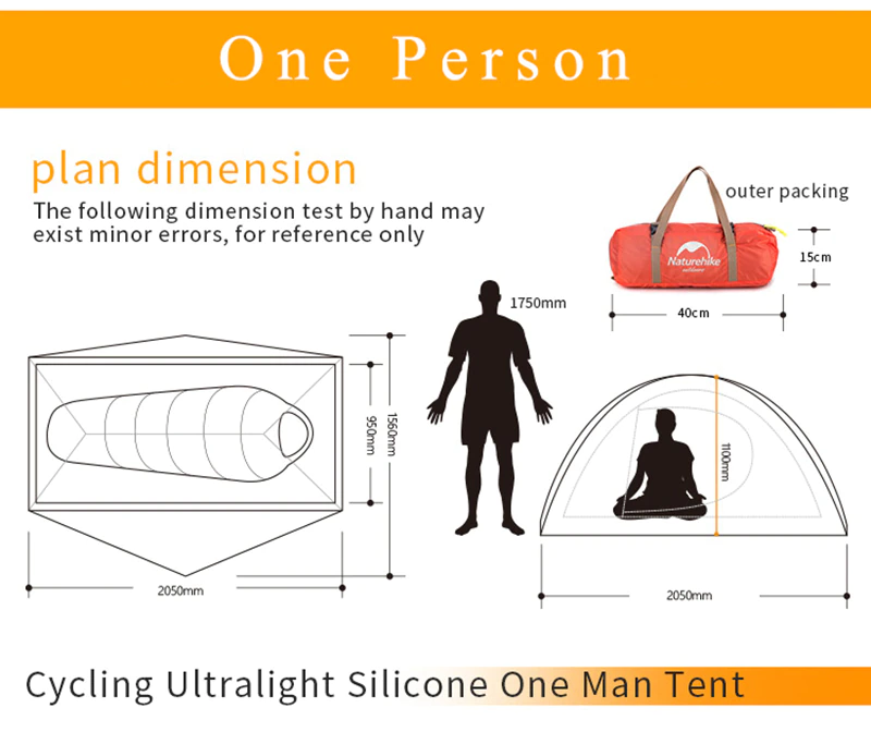 Naturehike SPIDER Series 1 and 2 Person Ultralight Camping Tent ...