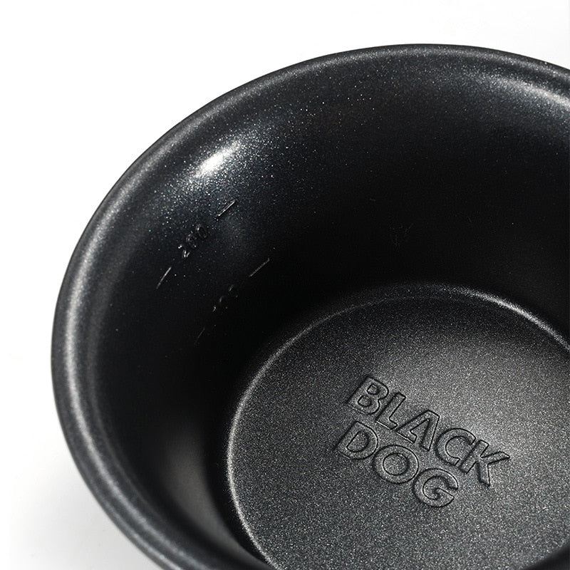 BLACKDOG by Naturehike 300ml Stainless Steel Black Shera Bowl Non Stick Coating Outdoor Camping Portable Dish Cookware Hanging Hang Tableware Cup Pot