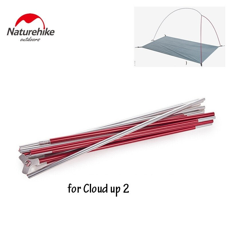 Naturehike CLOUD UP Series Replacement Tent Pole for 2022 Upgraded Version Cloud Up 1 2 3 Person Aluminum Rod Tube Nature Hike