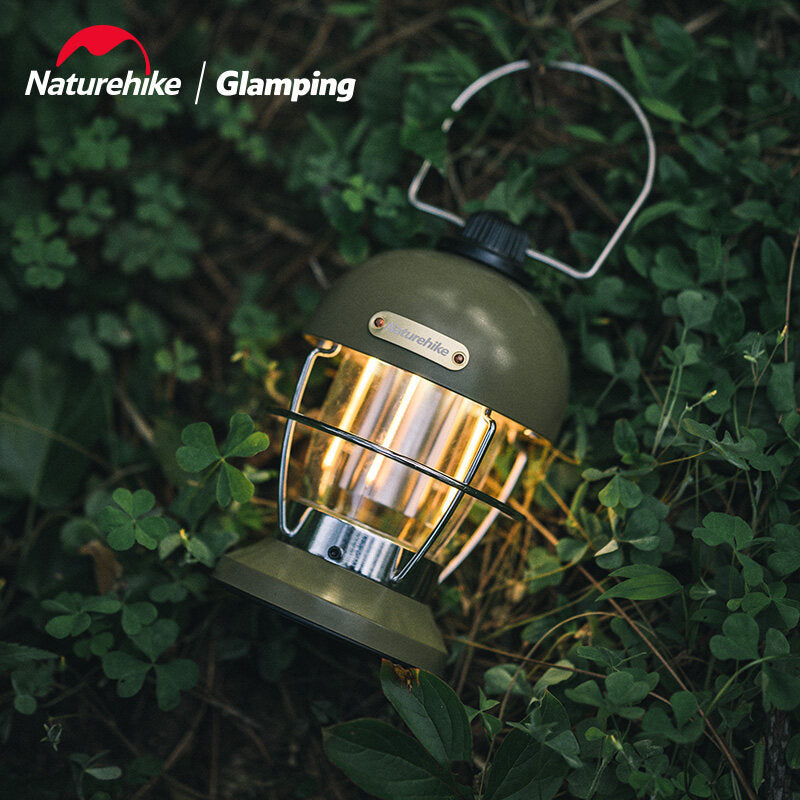 Naturehike Mushroom Camping LED Lantern Lamp Outdoor Atmosphere Light 3 Mode Lighting IPX4 Waterproof USB C Charging 70H up to 350 Lumens