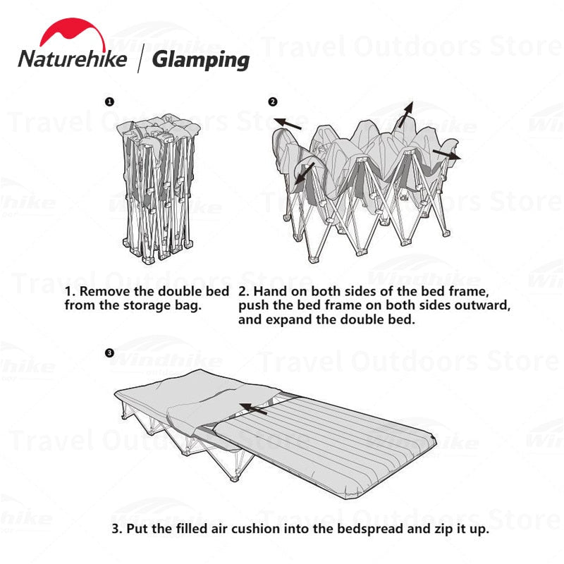 Air mattress hotsell fold up frame