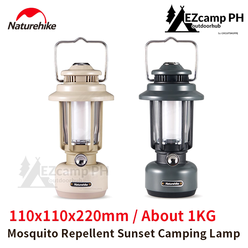 Naturehike Anti Mosquito Lantern Lamp Light IPX4 Waterproof Camping Tent Outdoor Atmosphere Ambient Lighting up to 483 Lumens LED USB Charging