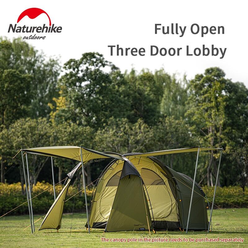 Naturehike Cloud Tourer 2 Ultralight Motorcycle 2 Person Camping Travel Tent Portable Outdoor Motocamping Waterproof Tunnel Tent Moto Motor Shelter