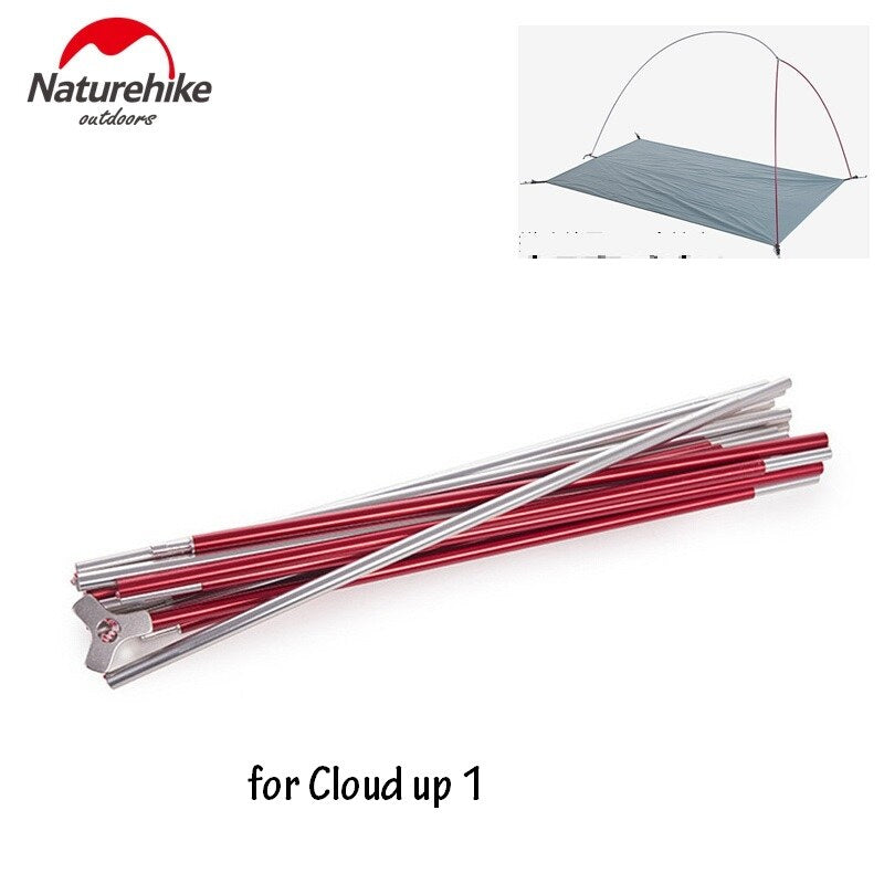 Naturehike CLOUD UP Series Replacement Tent Pole for 2022 Upgraded Version Cloud Up 1 2 3 Person Aluminum Rod Tube Nature Hike