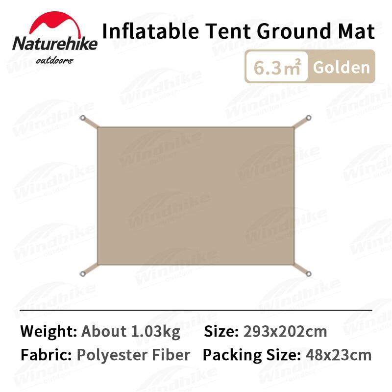 Naturehike EXTEND AIR Series 6.3 Air Inflatable Blended Cotton Camping Glamping Tent for 4 Persons Air PVC Pole Waterproof Outdoor Shelter 6.3SQM Space