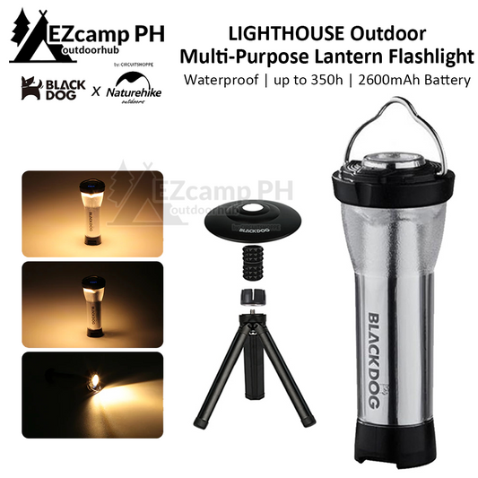 BLACKDOG by Naturehike Lighthouse Camping Lantern USB Charging LED Lamp Light Multi Configuration Outdoor Waterproof Atmosphere Lighting Flashlight