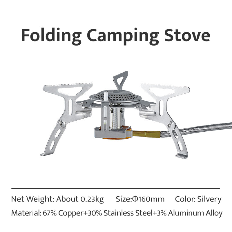 Naturehike Ultralight Foldable Mini Stove Outdoor Portable Folding Gas Butane Furnance Fuel Stove Burner Camping Hiking Beach Picnic Cooking Travel Equipment Heavy Duty Original Nature Hike