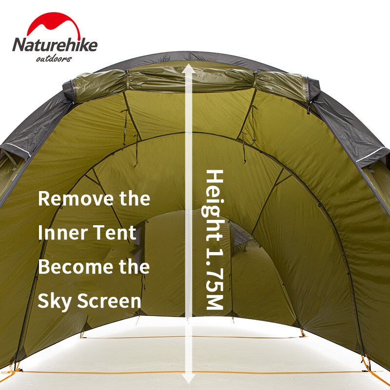 Naturehike Cloud Tourer 2 Ultralight Motorcycle 2 Person Camping Travel Tent Portable Outdoor Motocamping Waterproof Tunnel Tent Moto Motor Shelter