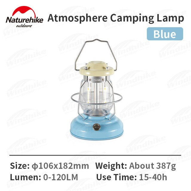 Naturehike Star Trail Outdoor Retro Camping LED Lantern Atmosphere Light IPX4 Waterproof USB Charge Lamp Ambient Tent Portable Lighting Glamping