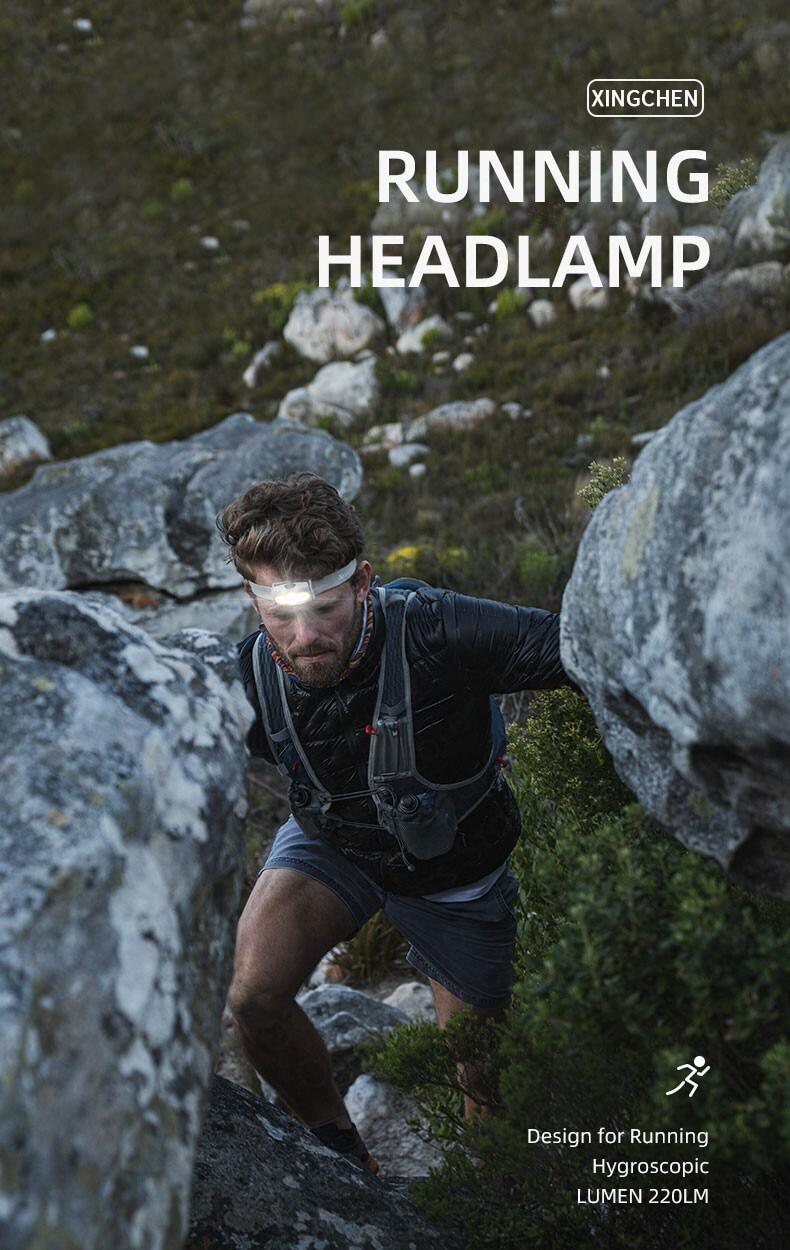 Naturehike Outdoor Sports Running Mini Headlamp Antiperspirant Headband USB Charge LED Night Light Camping Lamp Headlamp Headlight Ultralight