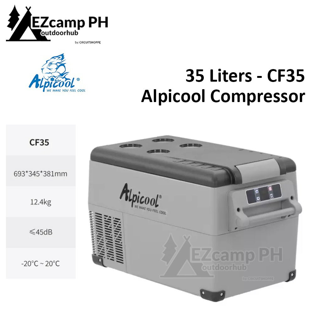 ALPICOOL CF Series 35L 45L 55L Portable Home Car Auto Refrigerator 12V DC LG Compressor Camping Fridge Freezer Cooler CF35 CF45 CF55 Cooling Ref