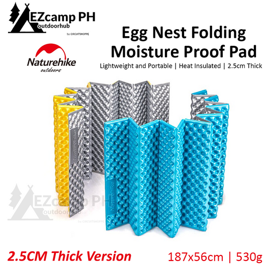 Naturehike Camping Mat Foldable 2.5CM Thickness Ultralight Egg Nest Tray Sleeping Mat Moisture Proof Foam Pad Soft Portable Tent Mat IXPE