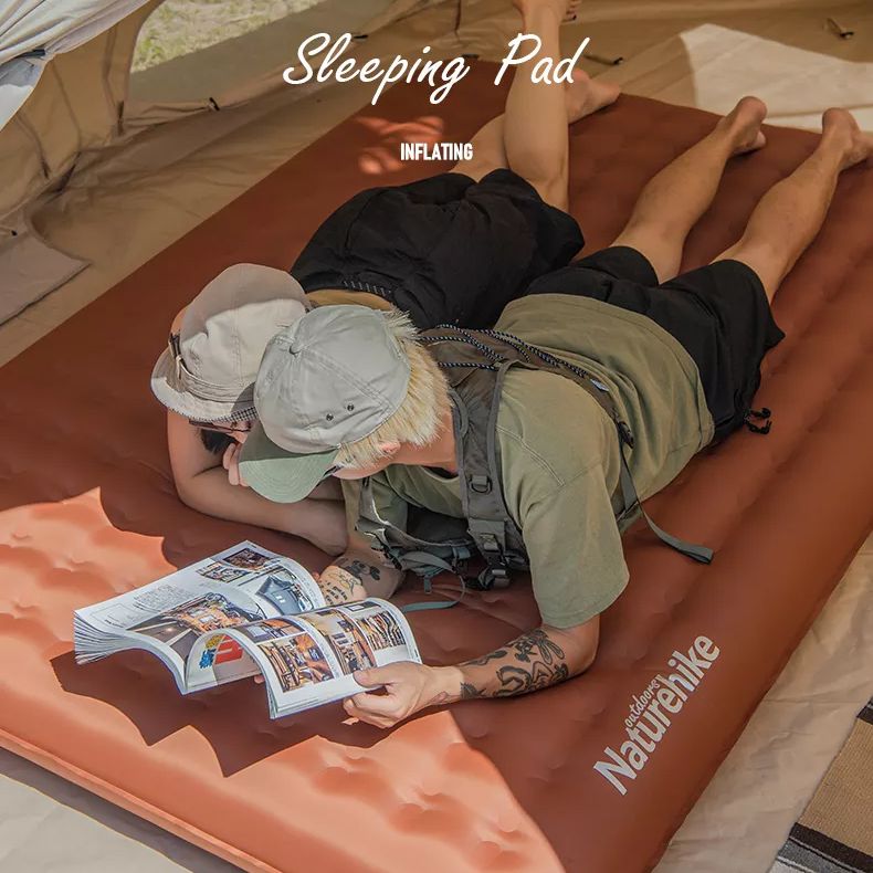 Naturehike Single Double TPU Camping Air Bed Inflatable 16CM Thick Premium Comfortable Tent Sleeping Pad Mat Mattress Lightweight Portable Waterproof