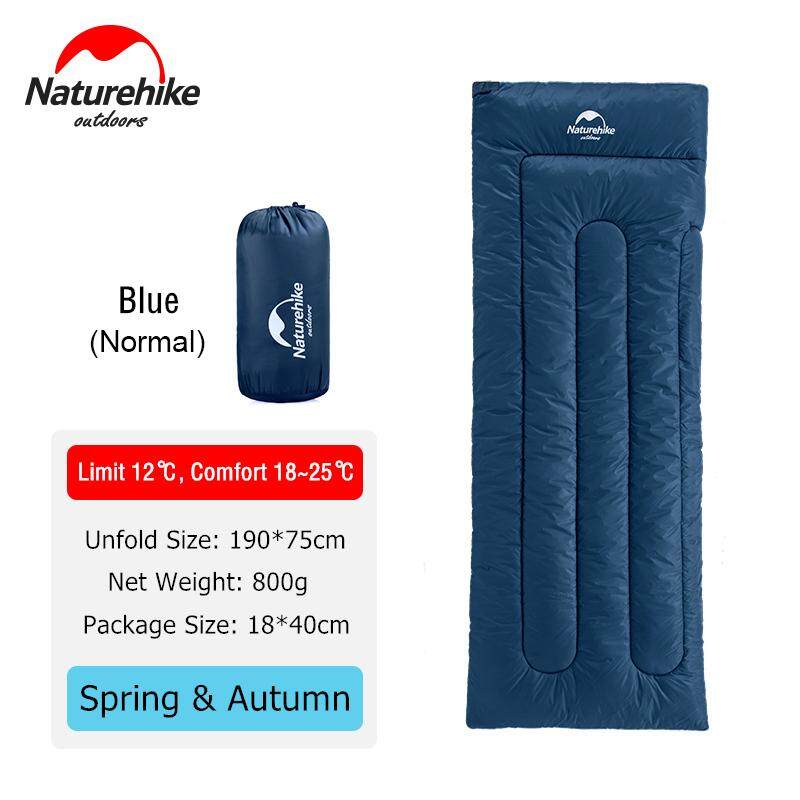 Naturehike H150 Outdoor Envelope Cotton Sleeping Bag Ultralight Portable Water Repellent Breathable Camping Sleeping Bag Nature Hike