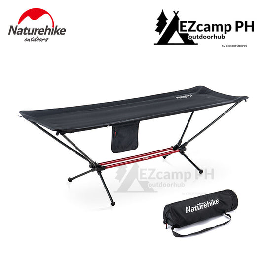Naturehike Folding Outdoor Hammock with Aluminum Alloy Ultralight Stand Bracket All in One Swing Portable Camping Hammock Foldable Bed up to 120KG