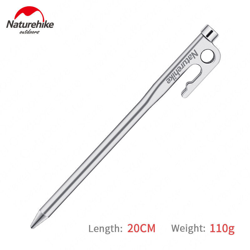 Naturehike 20 25 30 35 CM Outdoor Tent Nails Camping Accessories Ultralight 420 Stainless Steel Ground Tent Stakes Pegs Equipment 4 Sizes Peg