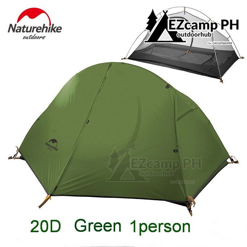 Naturehike SPIDER Series 1 and 2 Person Ultralight Cycling Camping Tent Outdoor Waterproof  210T 20D Material 3 Season Portable Hiking Backpacking